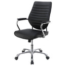 Chase Upholstered Adjustable Home Office Desk Chair Black