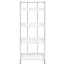 Ember 68-inch 4-shelf Bookshelf Dark Oak and Black