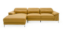 Divani Casa Sura - Modern Camel Leather Left Facing Sectional Sofa