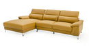 Divani Casa Sura - Modern Camel Leather Left Facing Sectional Sofa