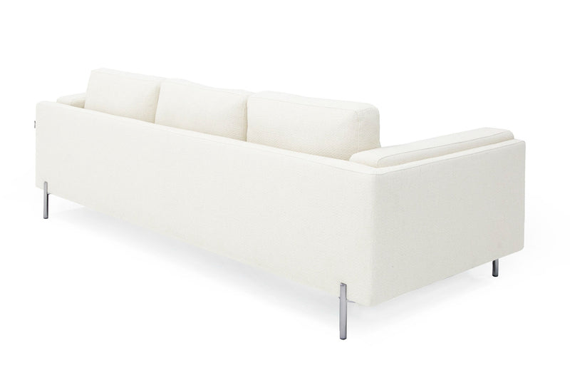 Divani Casa Schmidt - Modern Off White Fabric Sofa