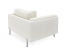 Divani Casa Schmidt - Modern Off White Fabric Chair