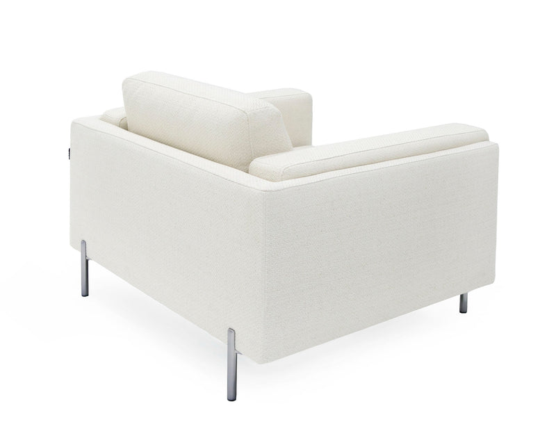 Divani Casa Schmidt - Modern Off White Fabric Chair
