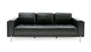 Divani Casa Schmidt - Modern Black Leather Sofa