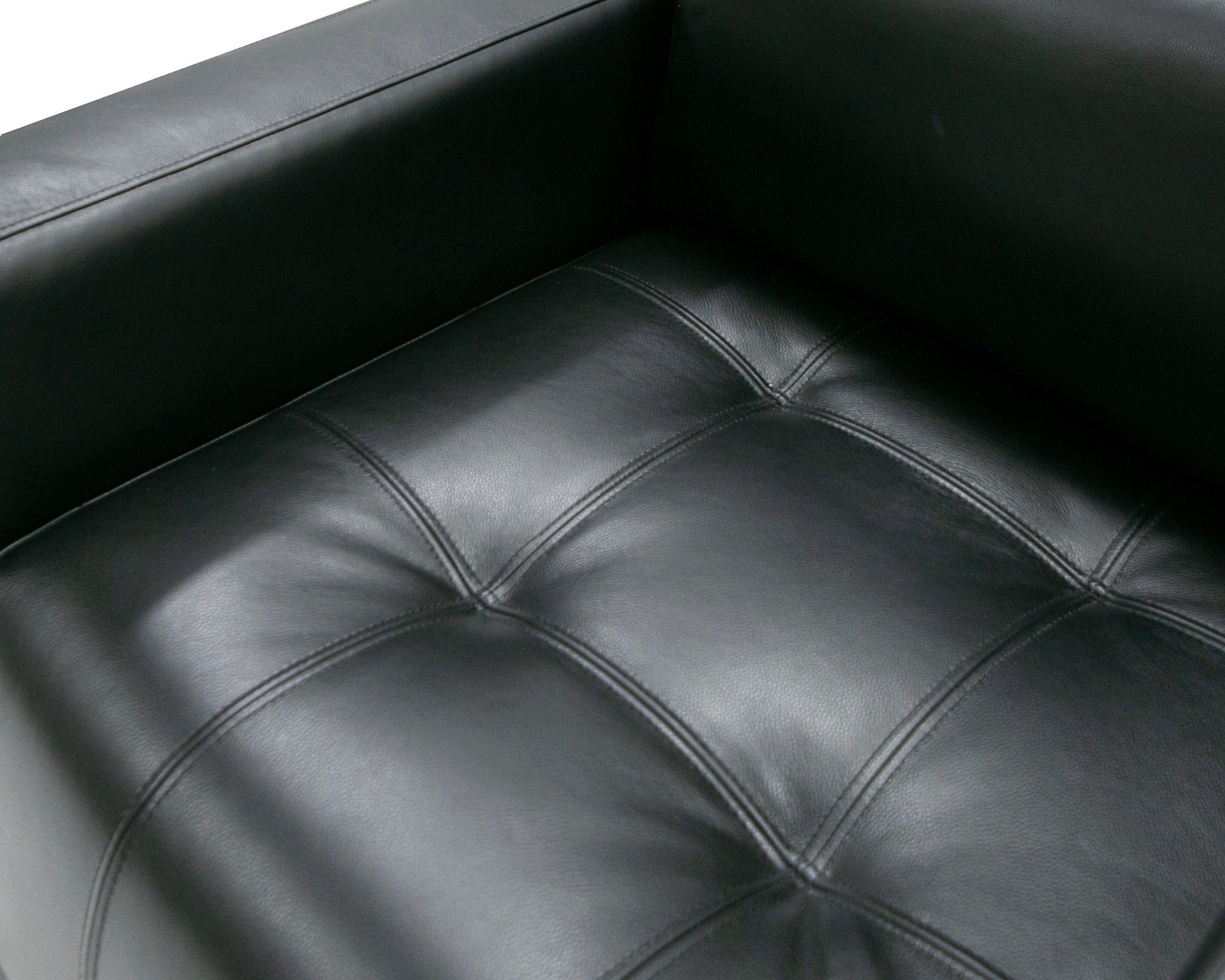 Divani Casa Schmidt - Modern Black Leather Chair