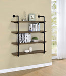Elmcrest 24-inch 4-shelf Wall Bookshelf Grey Driftwood