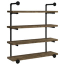 Elmcrest 24-inch 4-shelf Wall Bookshelf Grey Driftwood