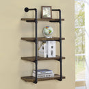 Elmcrest 24-inch 4-shelf Wall Bookshelf Grey Driftwood