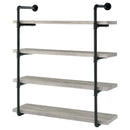Elmcrest 24-inch 4-shelf Wall Bookshelf Grey Driftwood