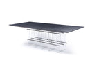 Modrest Inverness - Contemporary Black Oak + Acrylic Dining Table