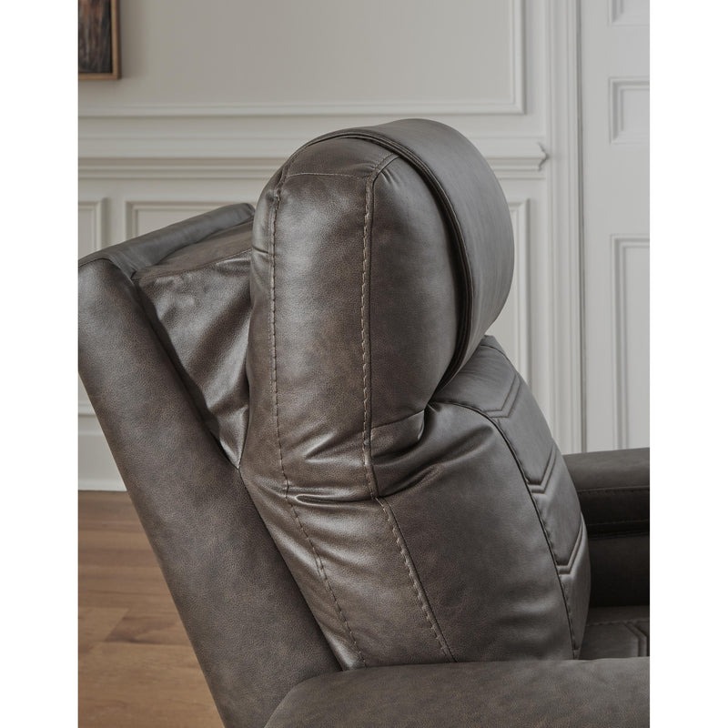 Signature Design by Ashley Schooner Rocks Power Leather Look Recliner 1610413 IMAGE 11