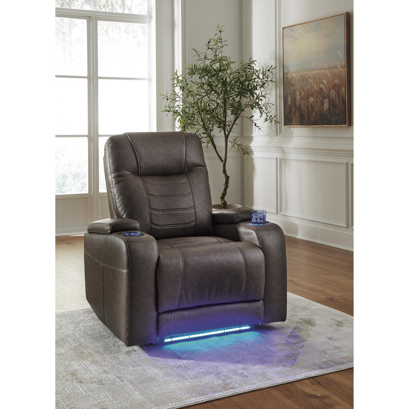 Signature Design by Ashley Schooner Rocks Power Leather Look Recliner 1610413 IMAGE 7