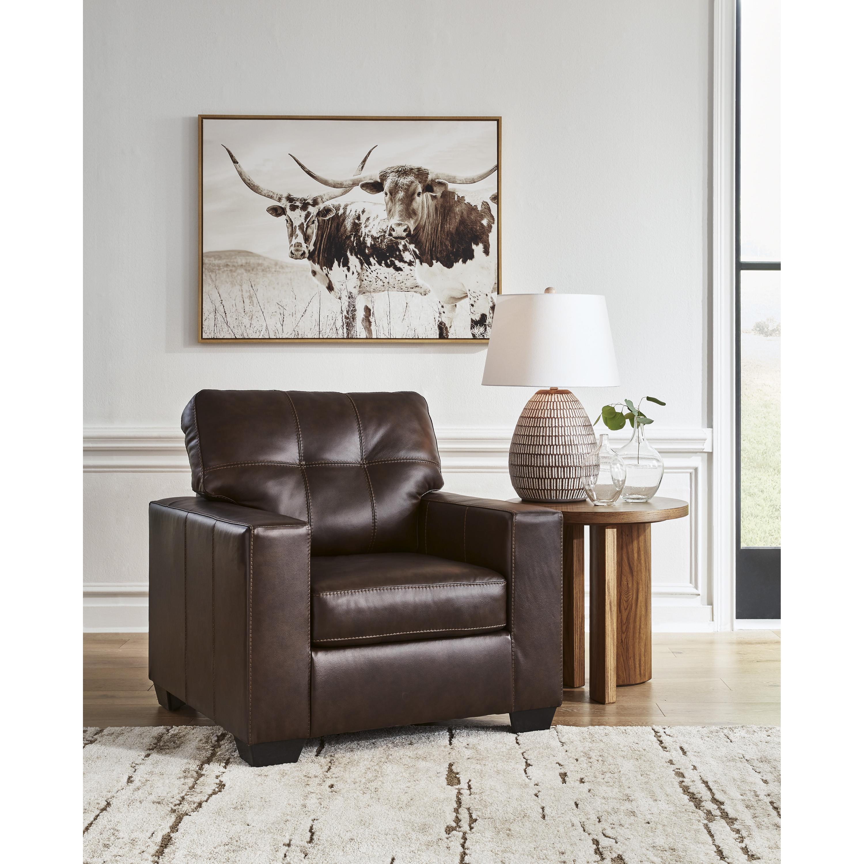 Signature Design by Ashley Santorine Stationary Leather Match Chair 2170620 IMAGE 5