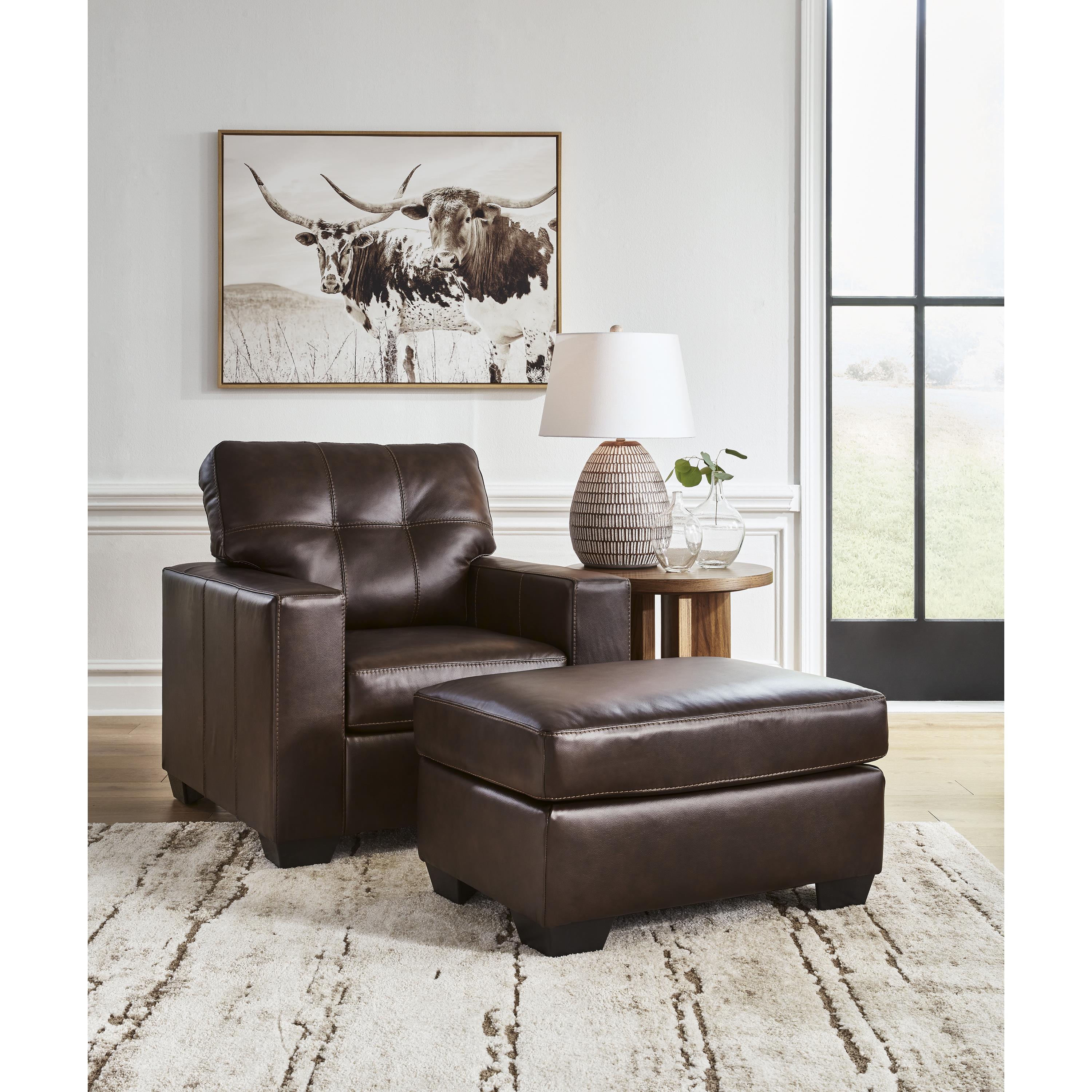 Signature Design by Ashley Santorine Stationary Leather Match Chair 2170620 IMAGE 6