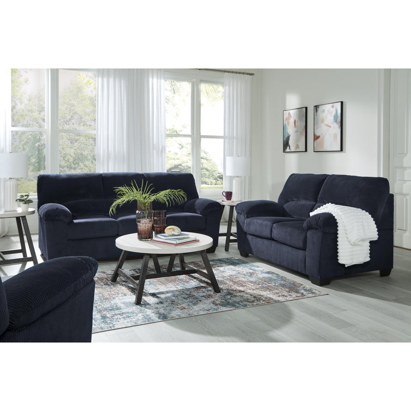 Signature Design by Ashley SimpleJoy Stationary Fabric Loveseat 2420535 IMAGE 9