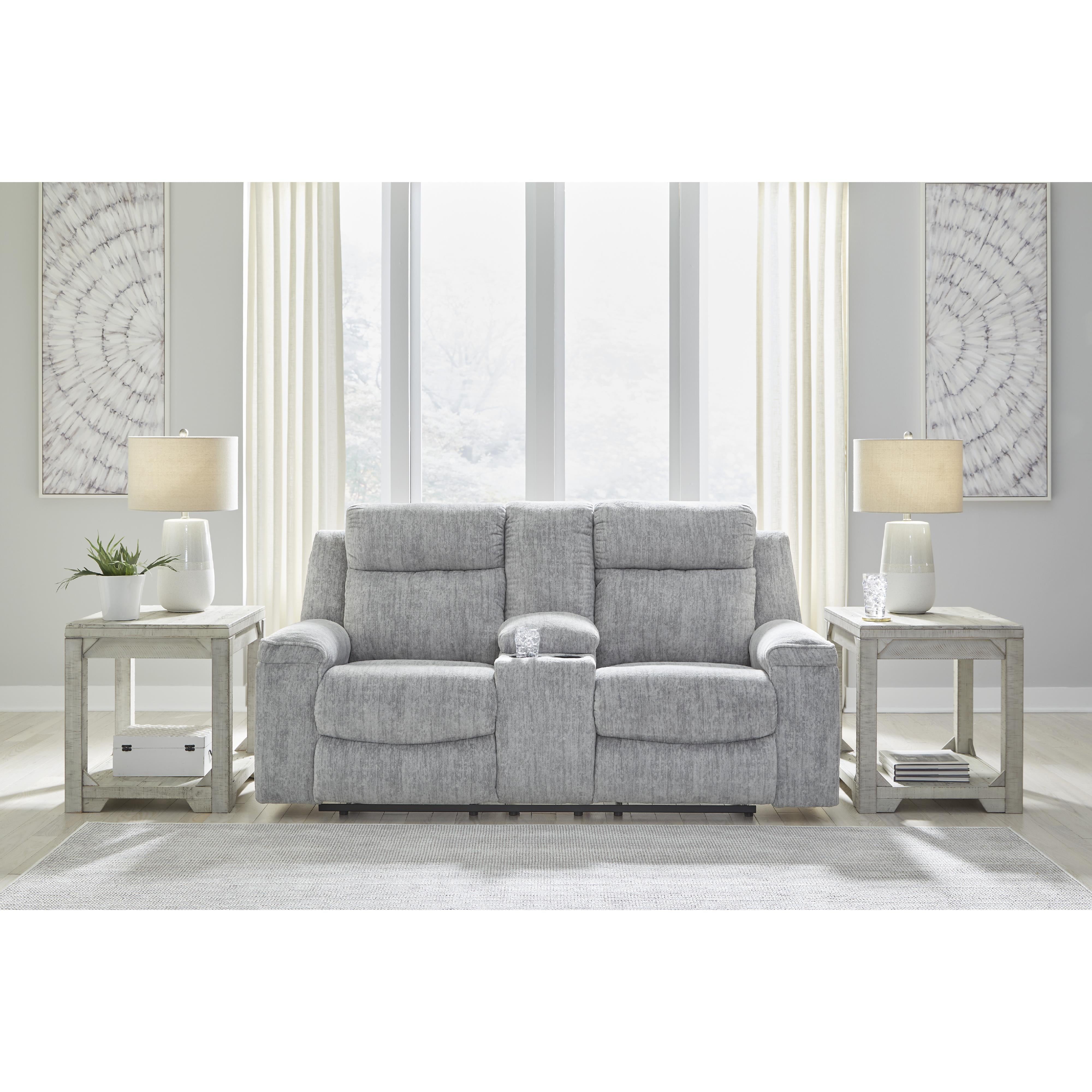 Diamond Modern Furniture Exclusive Design Buntington Reclining Fabric Loveseat with Console 3400494 IMAGE 4