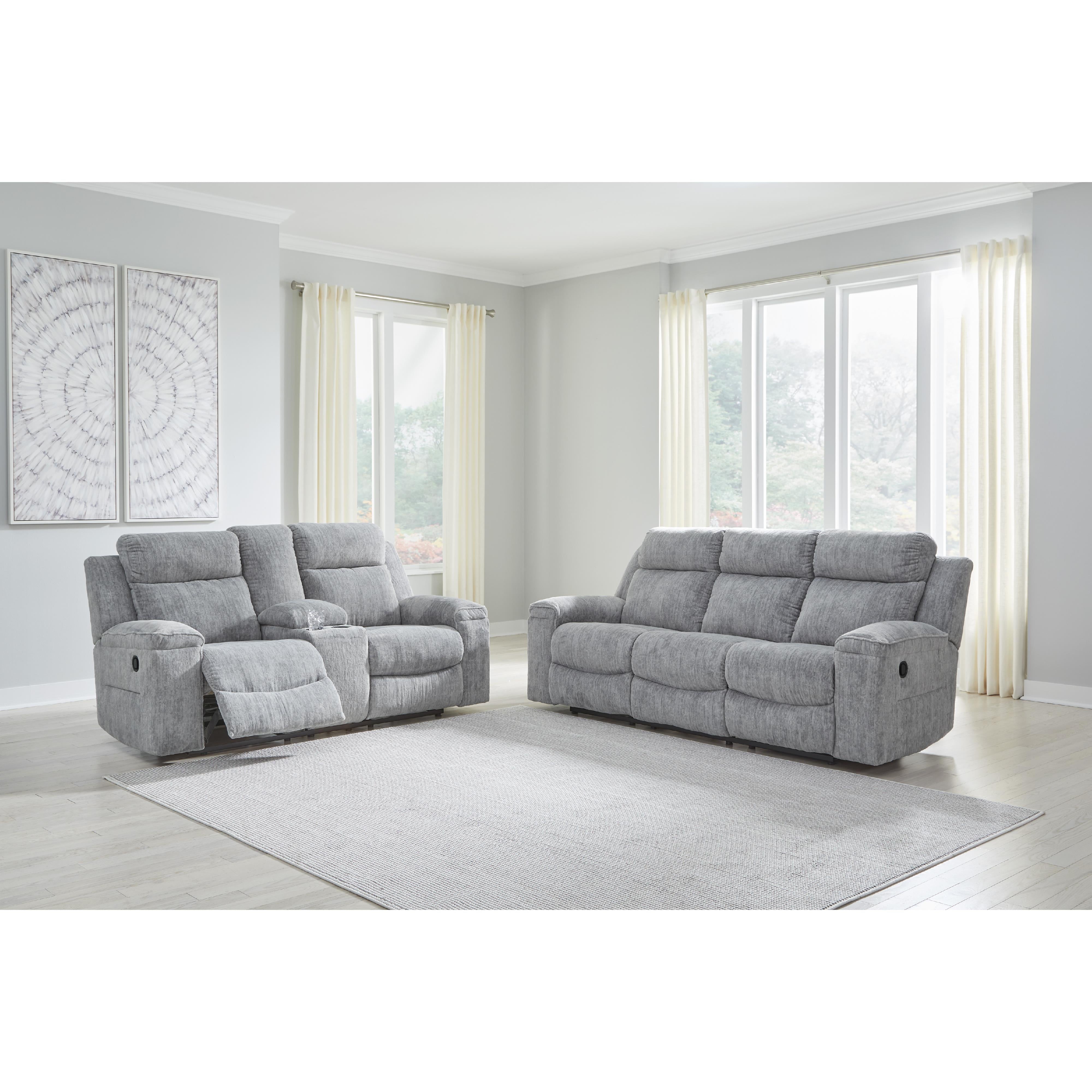 Diamond Modern Furniture Exclusive Design Buntington Reclining Fabric Loveseat with Console 3400494 IMAGE 6