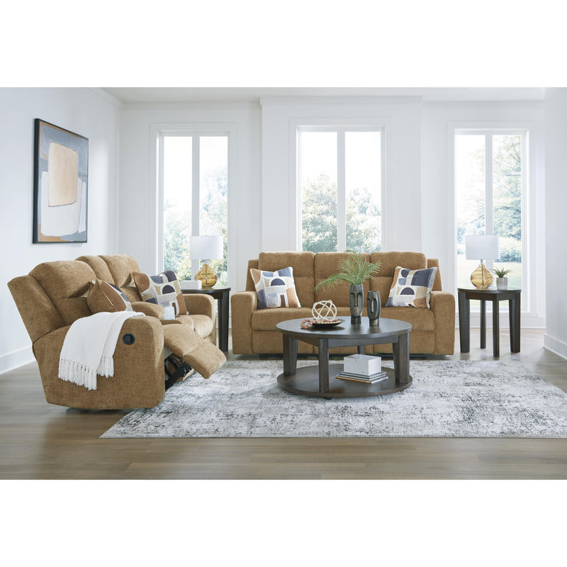 Signature Design by Ashley Kanlow Reclining Fabric Loveseat with Console 3860594 IMAGE 13