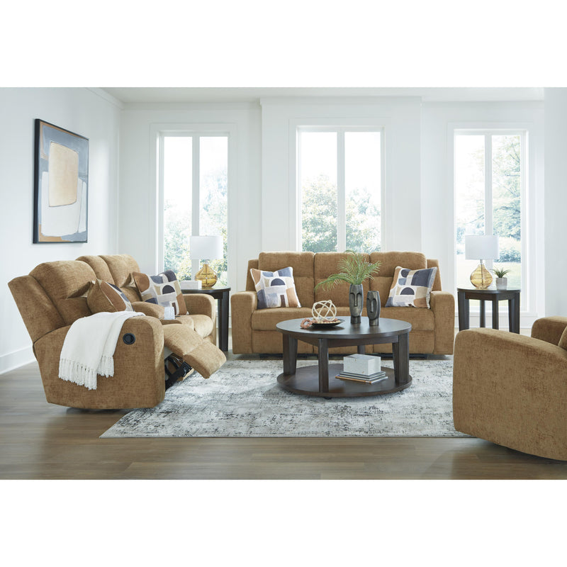 Signature Design by Ashley Kanlow Reclining Fabric Loveseat with Console 3860594 IMAGE 14