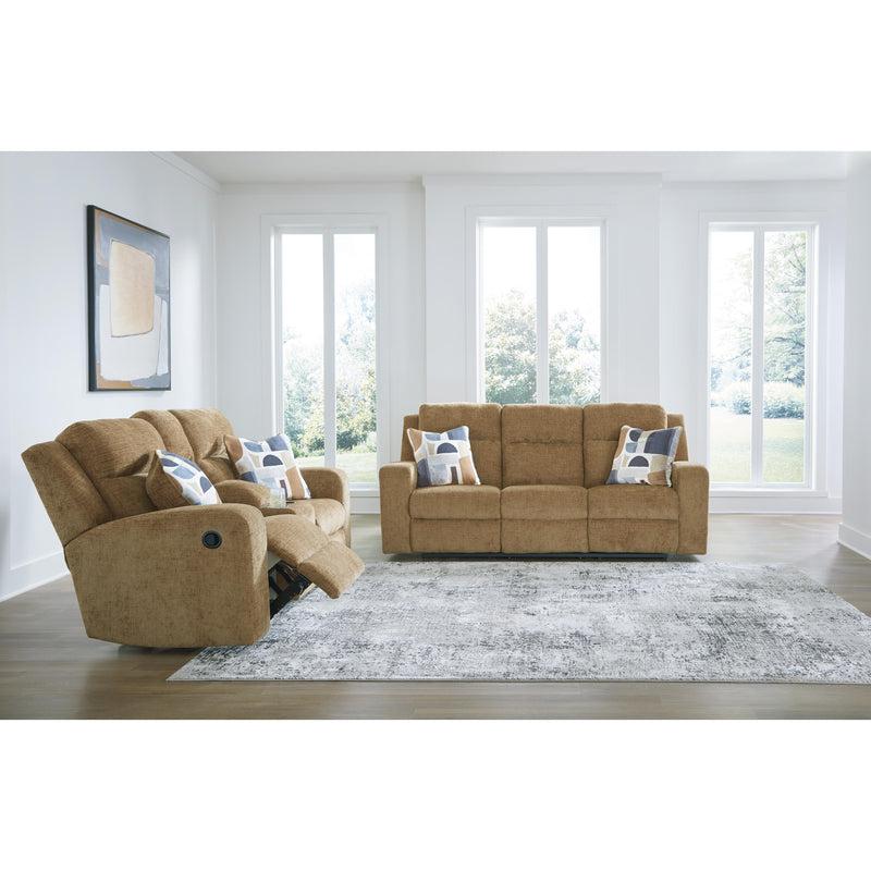 Signature Design by Ashley Kanlow Reclining Fabric Loveseat with Console 3860594 IMAGE 8