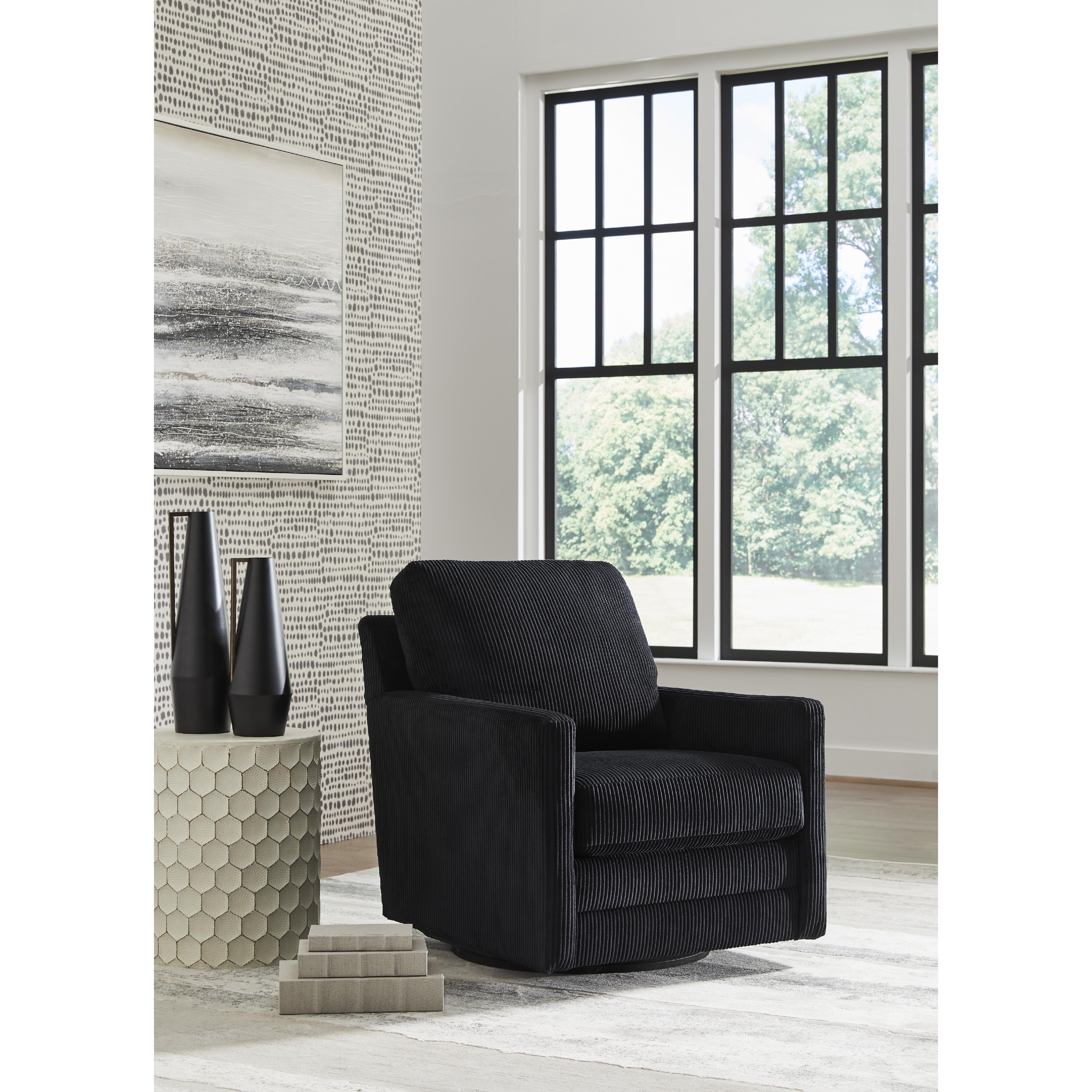 Diamond Modern Furniture Exclusive Design Icaman Swivel Fabric Chair A3000726 IMAGE 5