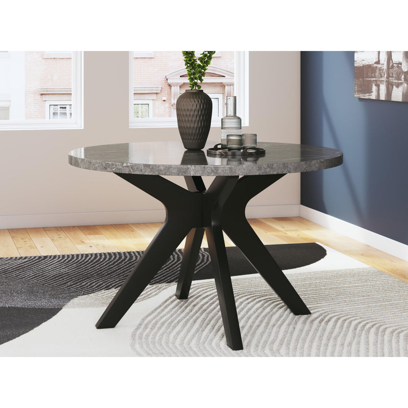 Diamond Modern Furniture Exclusive Design Round Glinari Dining Table D476-15 IMAGE 4