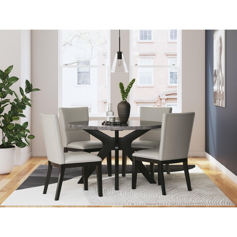 Diamond Modern Furniture Exclusive Design Round Glinari Dining Table D476-15 IMAGE 8