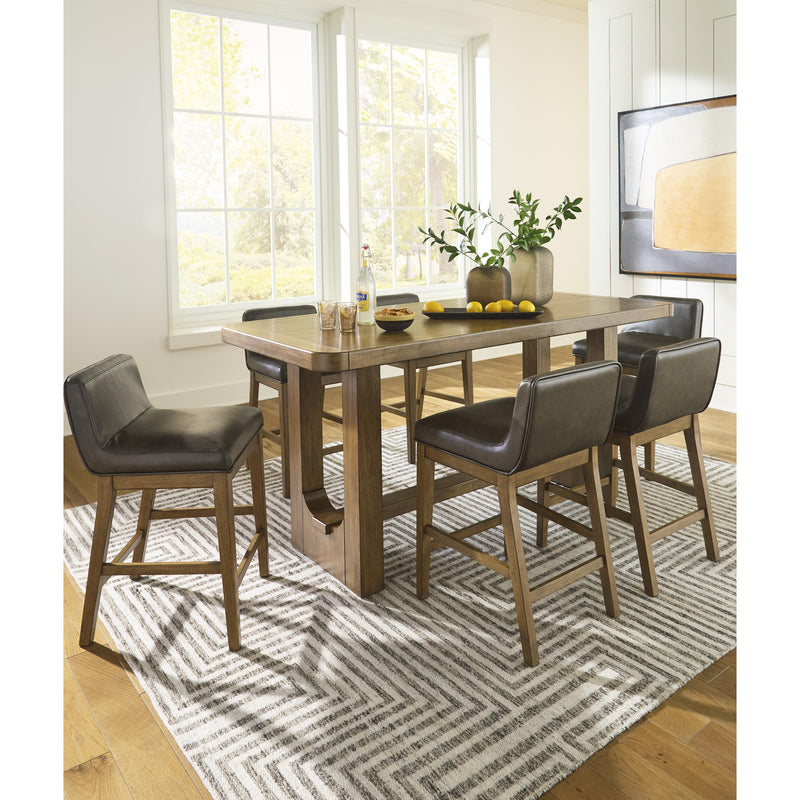 Signature Design by Ashley Cabalynn Counter Height Dining Table with Trestle Base D974-13 IMAGE 16