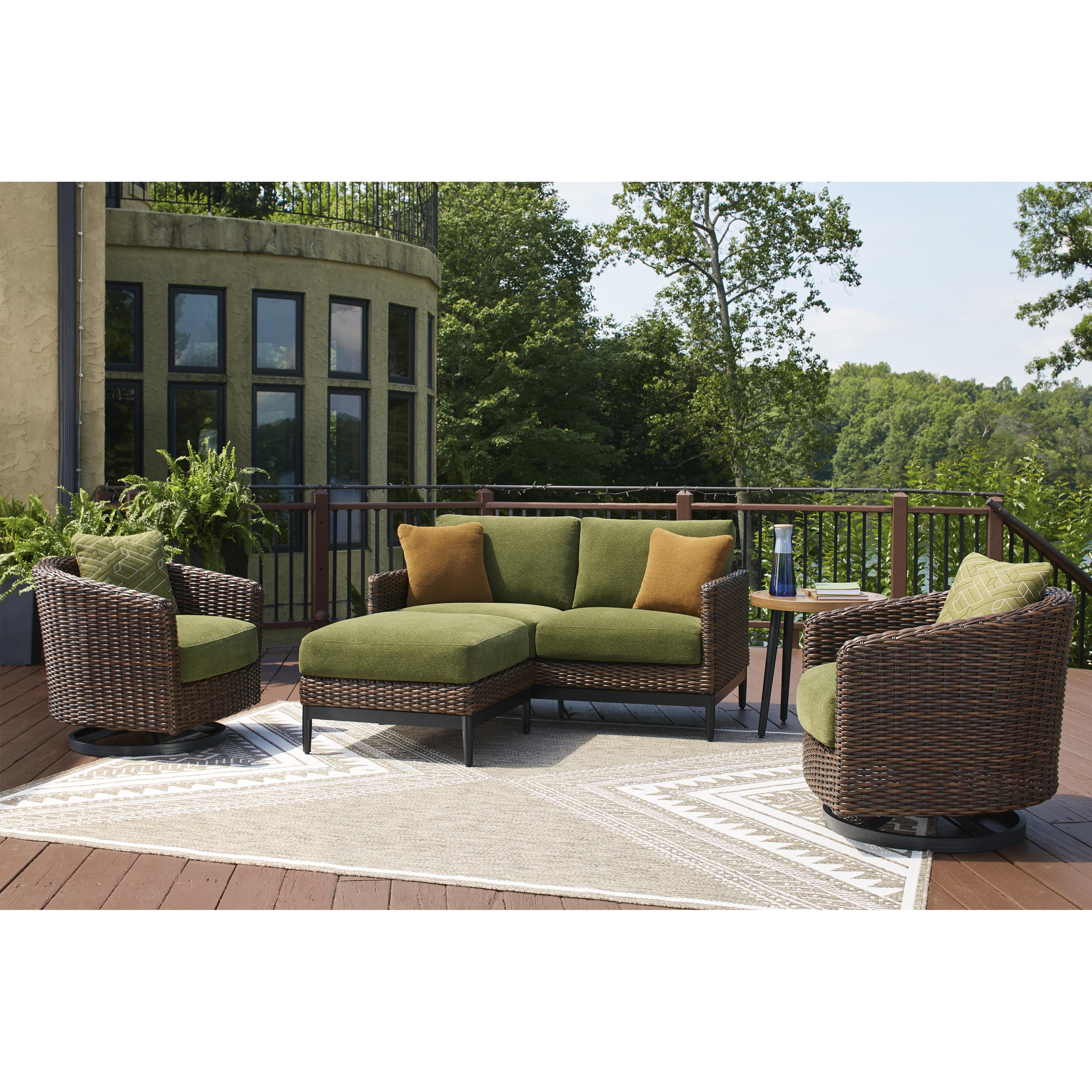 Signature Design by Ashley Horizon Hall P572-821 Swivel Lounge with  Cushion IMAGE 12