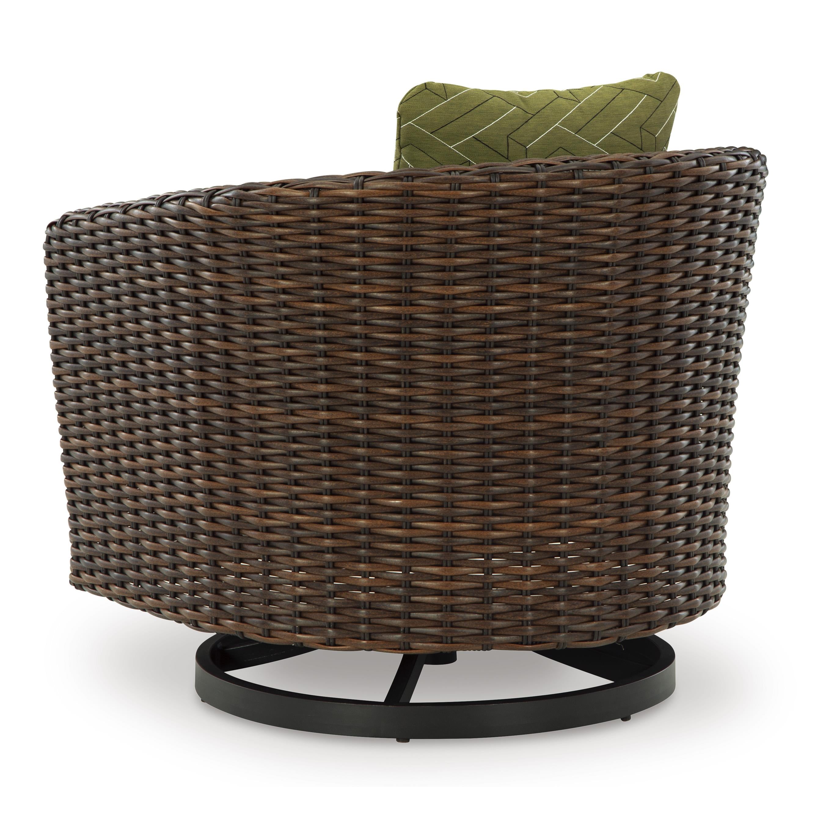 Signature Design by Ashley Horizon Hall P572-821 Swivel Lounge with  Cushion IMAGE 4