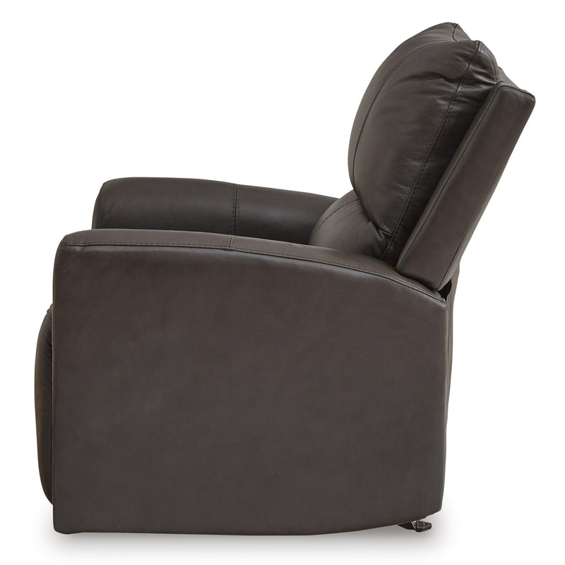 Signature Design by Ashley Boxmere Power Rocker Leather Match Recliner U1310098 IMAGE 5