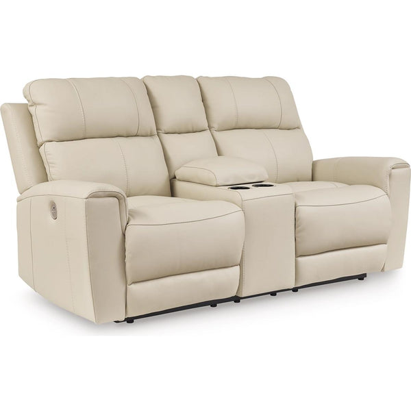 Diamond Modern Furniture Exclusive Design Dahlmoore Power Reclining Leather Match Loveseat with Console U1320096 IMAGE 1