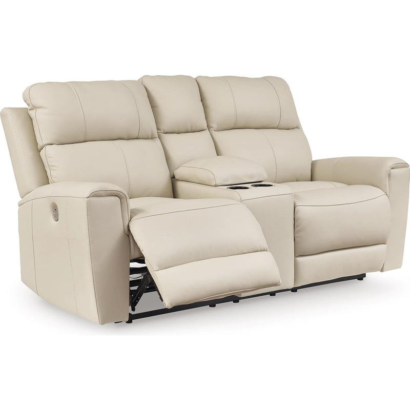 Diamond Modern Furniture Exclusive Design Dahlmoore Power Reclining Leather Match Loveseat with Console U1320096 IMAGE 2