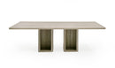 Nova Domus Roma - Modern Travertine Rectangular Dining Table