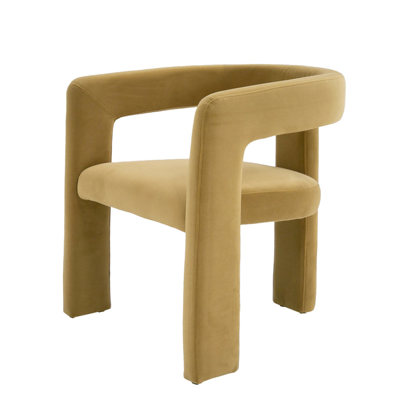 Modrest Cherish - Modern Tan Fabric Dining Chair