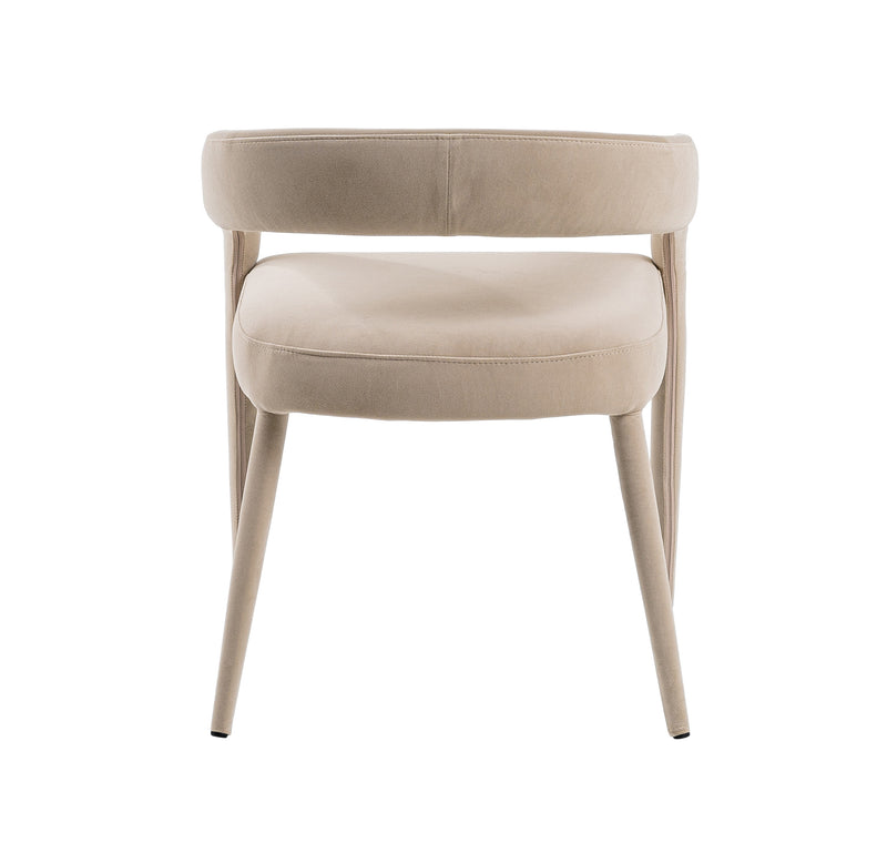 Modrest Mundra - Modern Beige Fabric Dining Chair