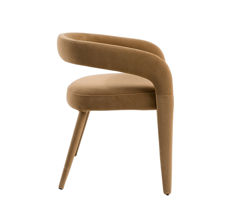 Modrest Mundra - Modern Tan Fabric Dining Chair