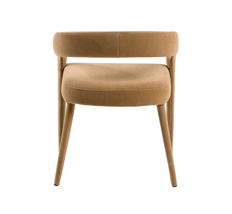 Modrest Mundra - Modern Tan Fabric Dining Chair