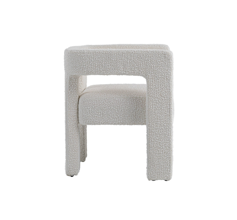 Modrest Drea - Modern White Fabric Dining Chair