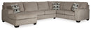 Ballinasloe 3-Piece Sectional with Ottoman