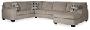 Ballinasloe 3-Piece Sectional with Ottoman