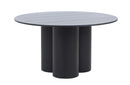 Modrest Depew - Mid-Century Modern Black Oak Round Dining Table
