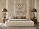 Divani Casa Yolonda - Modern Off-White Fabric Bed
