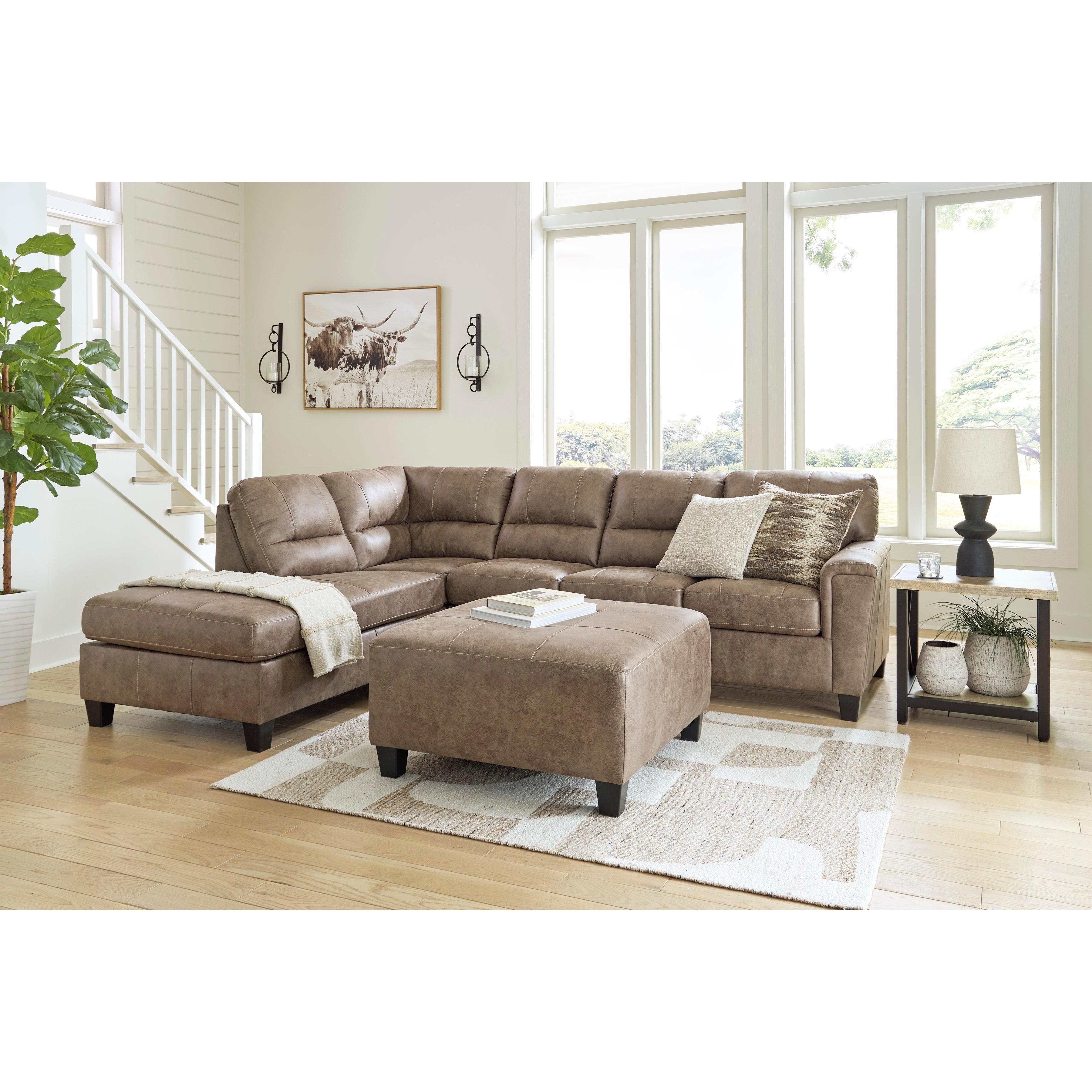 Diamond Modern Furniture Exclusive Design Navi Leather Look 2 pc Sectional 9400416/9400467 IMAGE 10