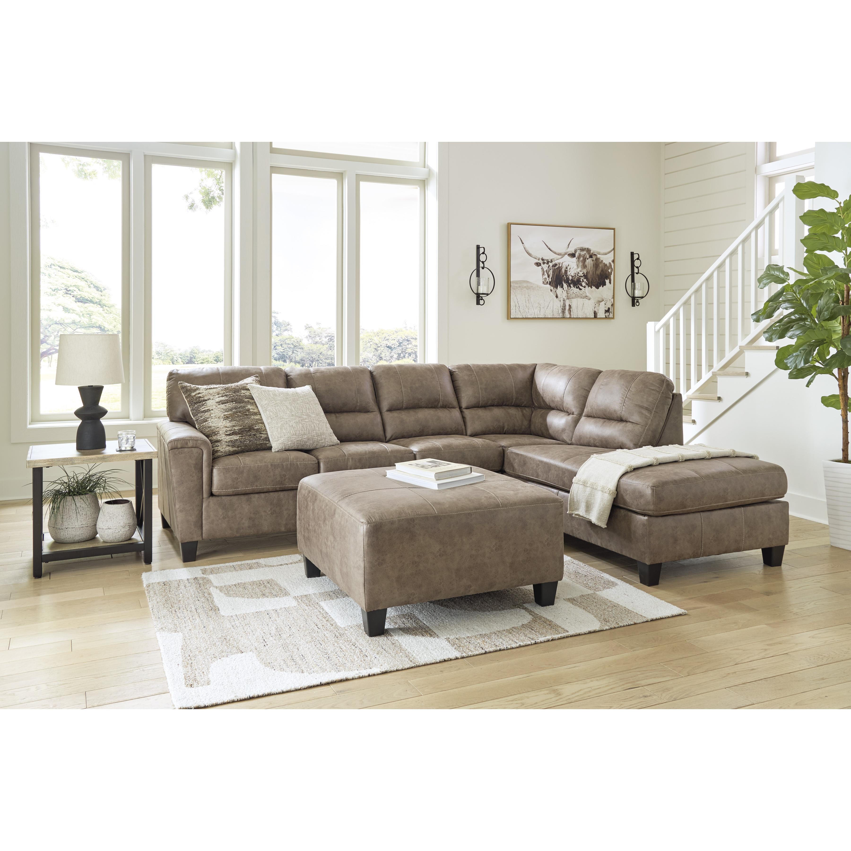 Diamond Modern Furniture Exclusive Design Navi Leather Look 2 pc Sectional 9400466/9400417 IMAGE 10