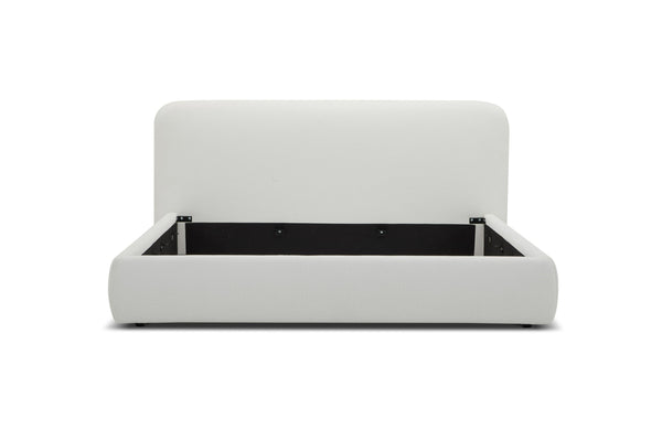 Modrest Liam - Modern Ivory Fabric Upholstered Bed