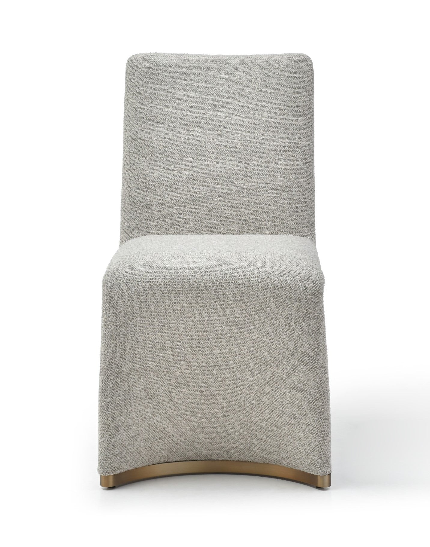 Modrest Kenda Contemporary Grey and Brushed Gold Dining Chair (Set of 2)