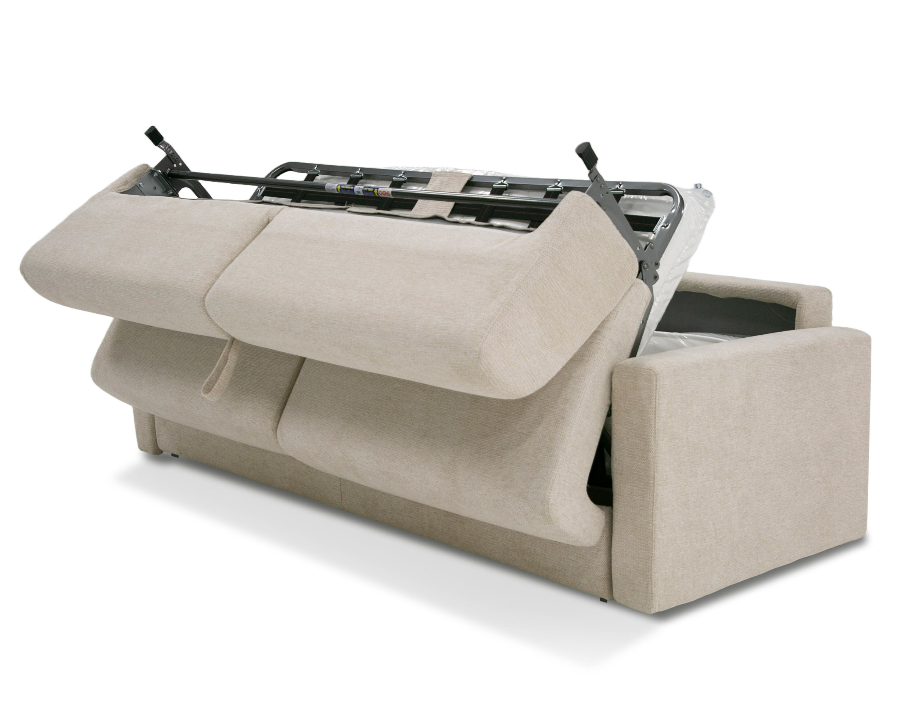 Lamod Italia Revers - Italian Modern Sand Fabric Full Sofabed