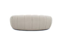 Divani Casa Yolonda - Modern Curved Beige Fabric Loveseat