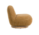 Modrest Renee - Modern Mustard Fabric Swivel Accent Chair
